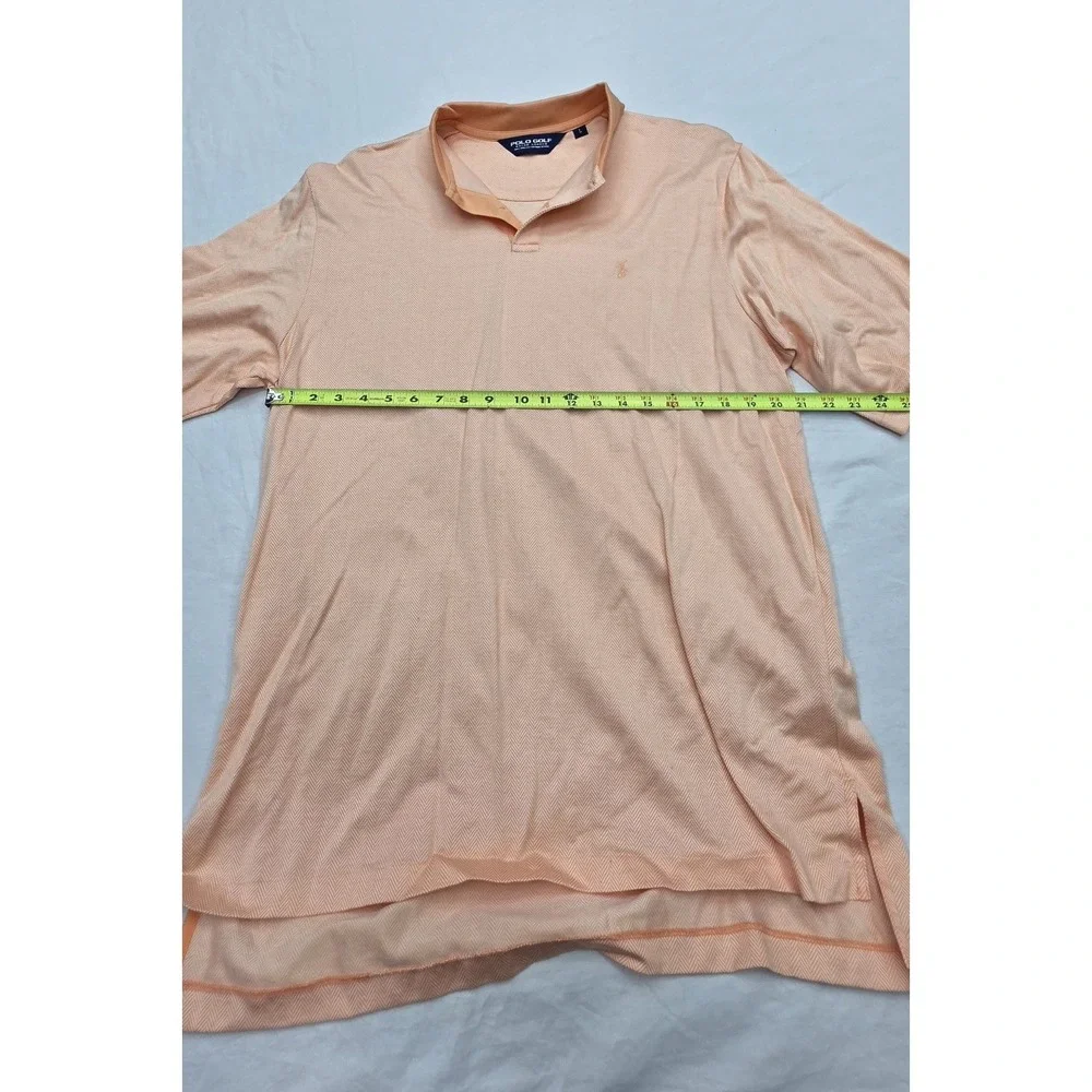 Polo Golf Ralph Lauren Men's Peach 100% Pima Cotton Polo Size Large
